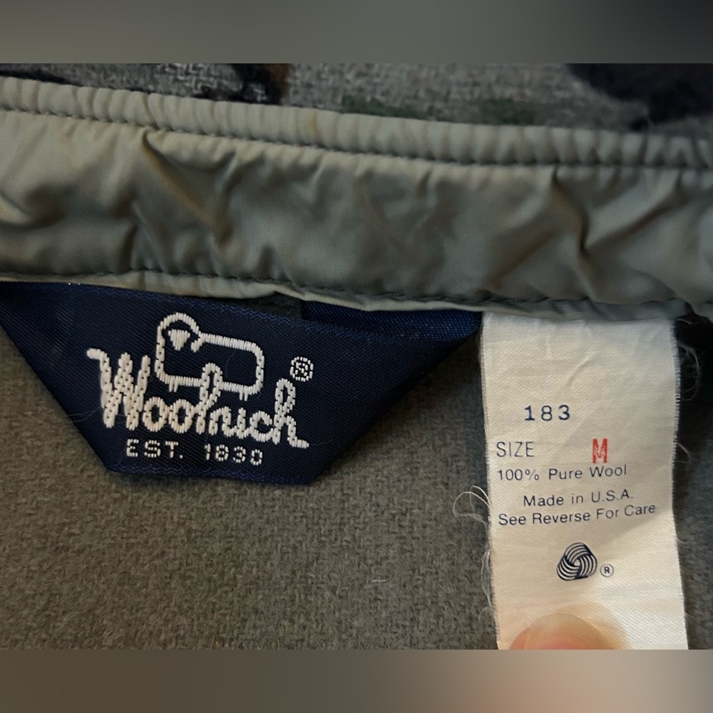 Vintage 100% Wool Woolrich Button Down Shirt Jacket Made in USA Men’s Medium - Picture 2 of 8